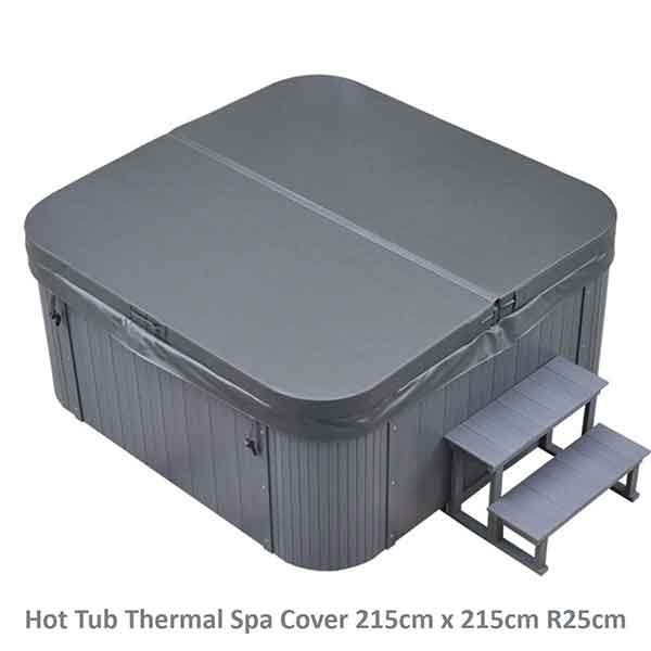 Hot Tub Thermal Spa Cover 215cm x 215cm R25cm